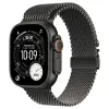 Apple Watch Series Ultra 3 49mm Black Titanium Case with Black Titanium Milanese Loop S